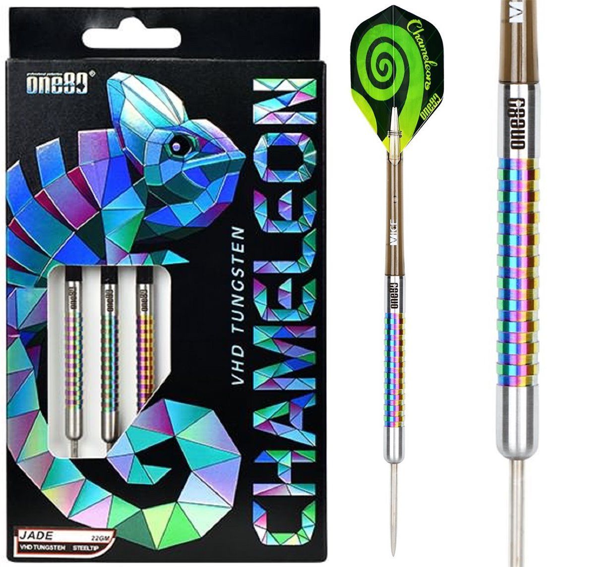 ONE80 Chameleon Jade Steeldart 22/24 Gramm Steeldarts
