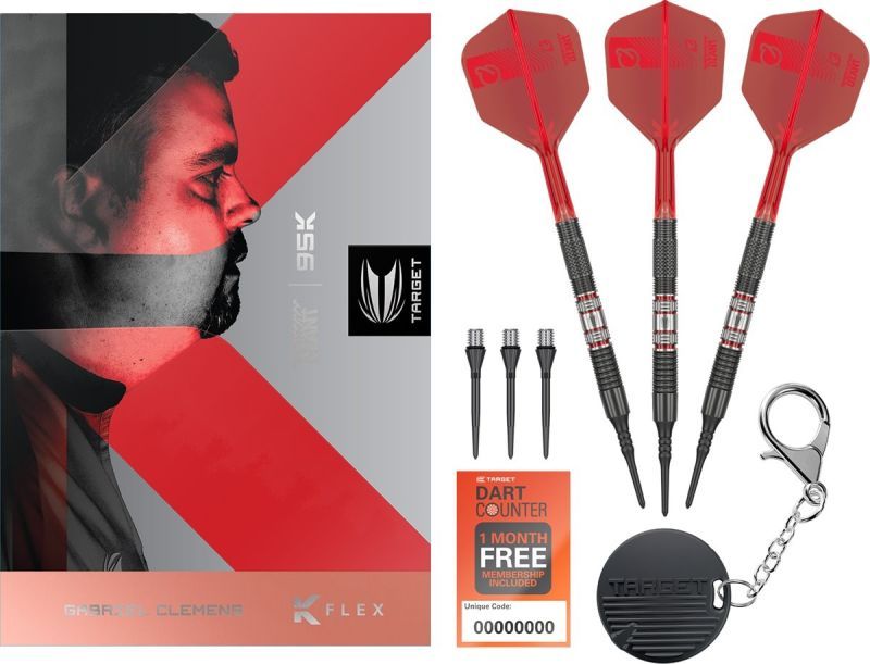 Target Gabriel Clemens 95K 95% Fléchettes à pointe souple 19 Grammes Softdarts