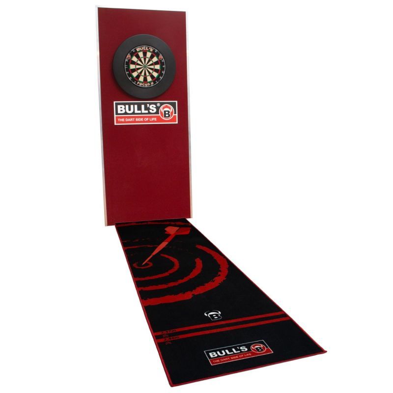 BULL'S Carpet Mat "140" Red Rot Dart Teppich 280 x 80 cm Dart Schutzmatte