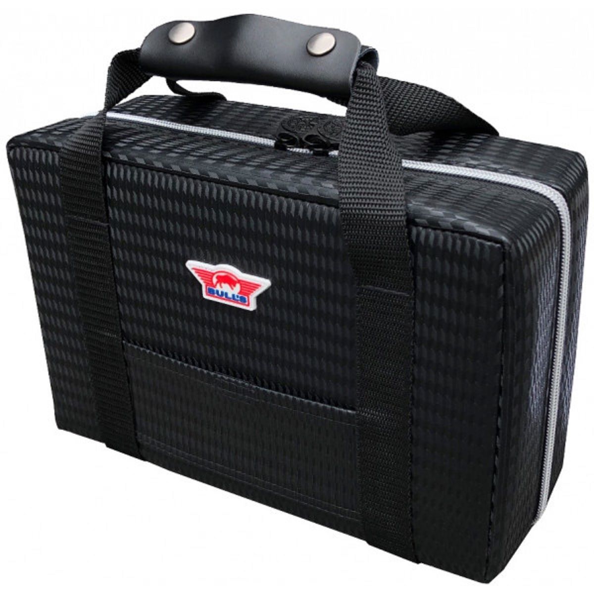 Bull's Ubertas XL Case Carbon Schwarz für bis zu 8 Dartsets Dart Tasche