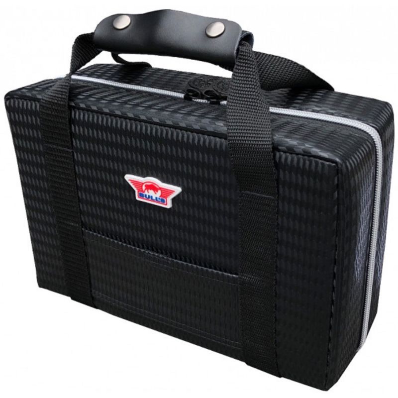Bull's Ubertas XL Case Carbon Schwarz für bis zu 8 Dartsets Dart Tasche