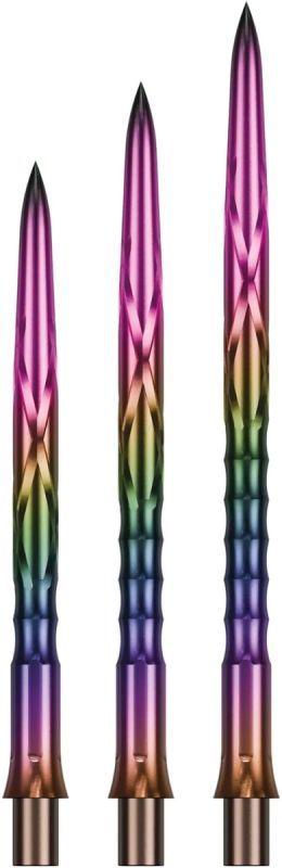 Precise180 EVO Steeldartspitze Rainbow HAN G2 32/36/40 mm Wechselspitzen
