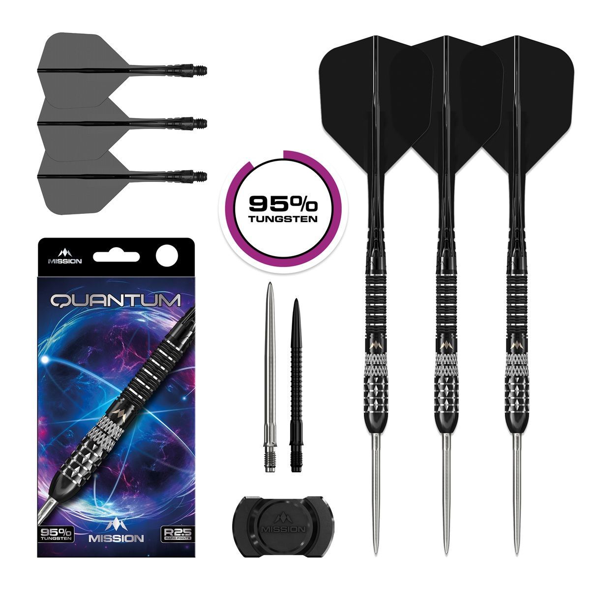 Mission Quantum RP 95% Steeldarts 21/23 Gram Steeldarts