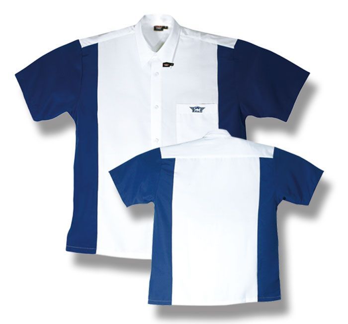 Bull's Dartshirt weiß/blau Dartshirt
