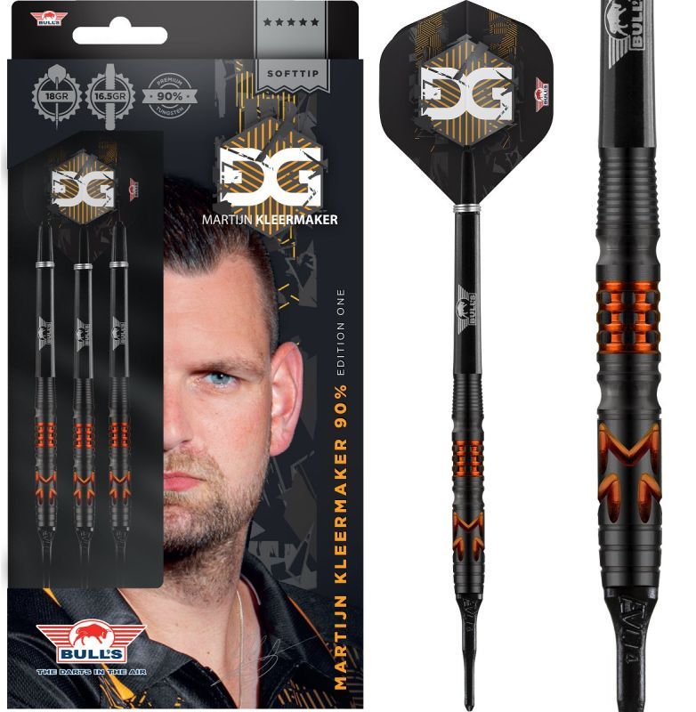 B-Ware Verpackung defekt - Bull's Martijn Kleermaker 90% 18 Gramm Softdarts Softdarts
