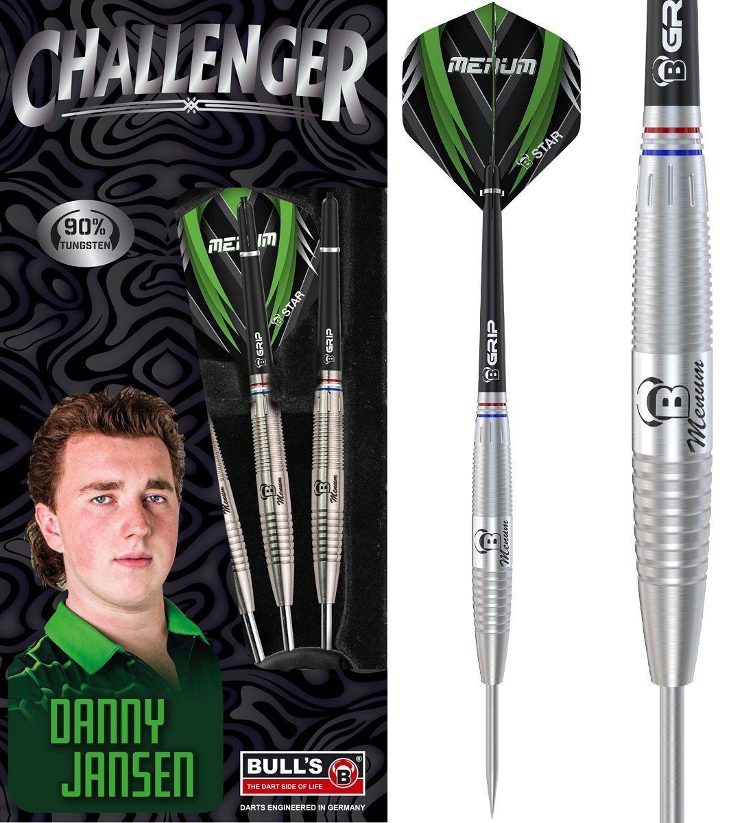 BULL'S Champions D.Jansen Steeldarts 26 Gramm Steeldarts