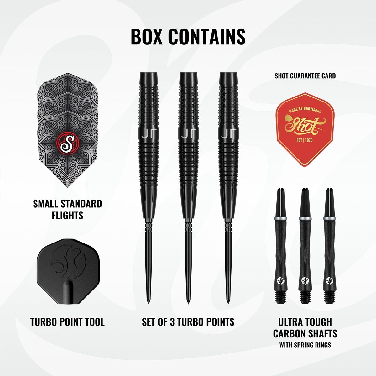 Shot! Pro Series Jonny Tata TP 90% Steeldart 24 Gramm Steeldarts
