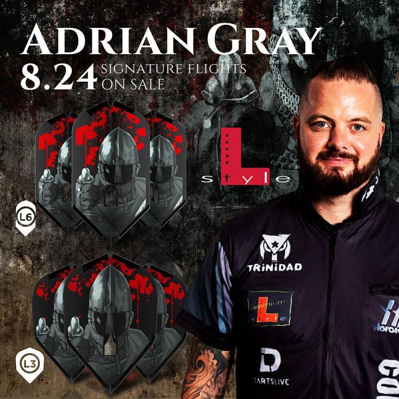L-Style Signature Flights Pro Adrian Gray V2 Slim L6 Flights
