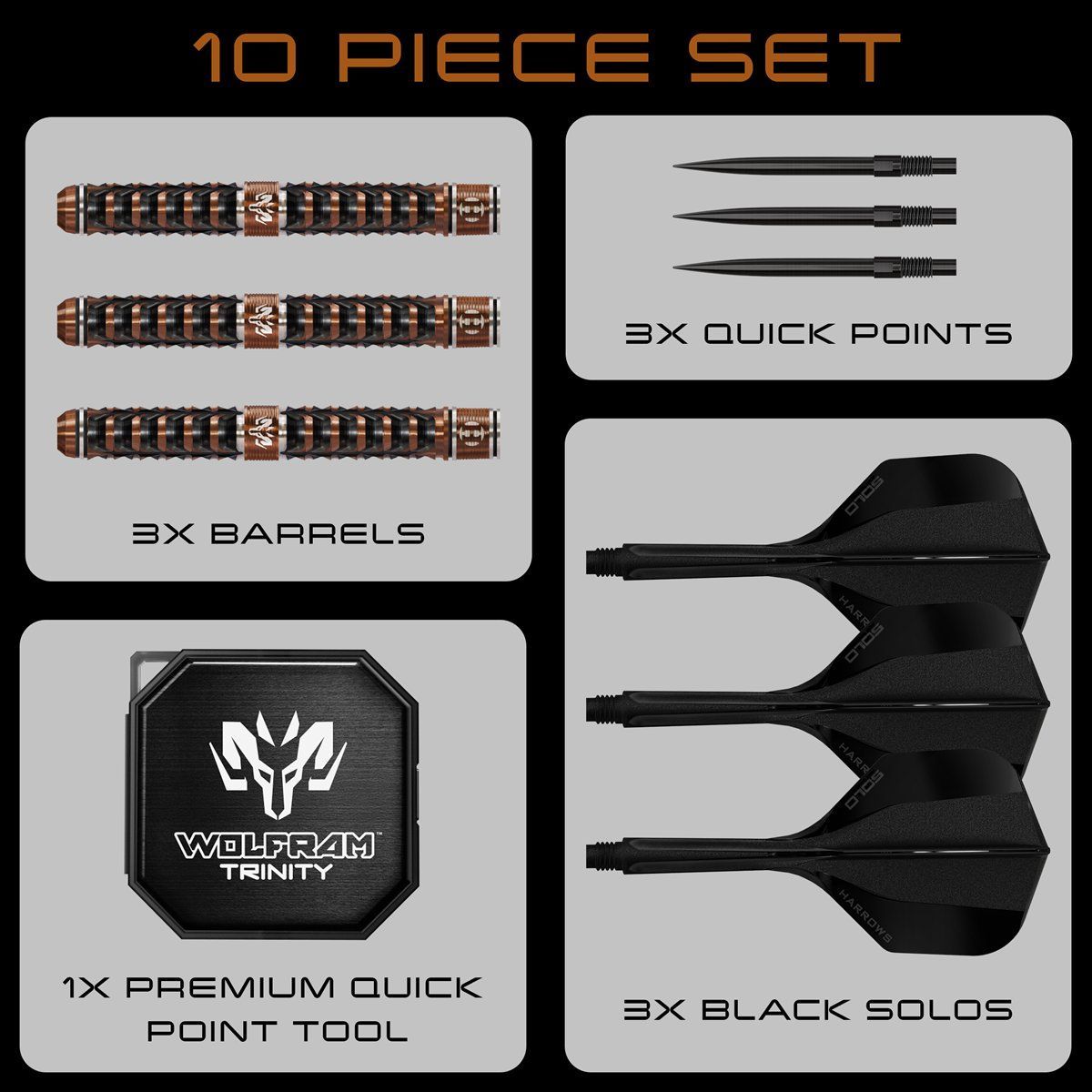 Harrows Wolfram Trinity QP 97% Steeldarts 21/22/23/24/25/26 Gramm Steeldarts