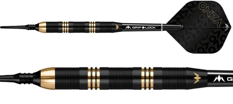 Mission Onza Black & Gold Brass Softdarts M1 19g Softdarts