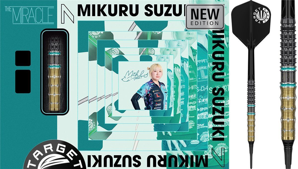 Target The Miracle Mikuru Suzuki Gen 7.5 95% 2BA Softdarts 19 Gramm Softdarts