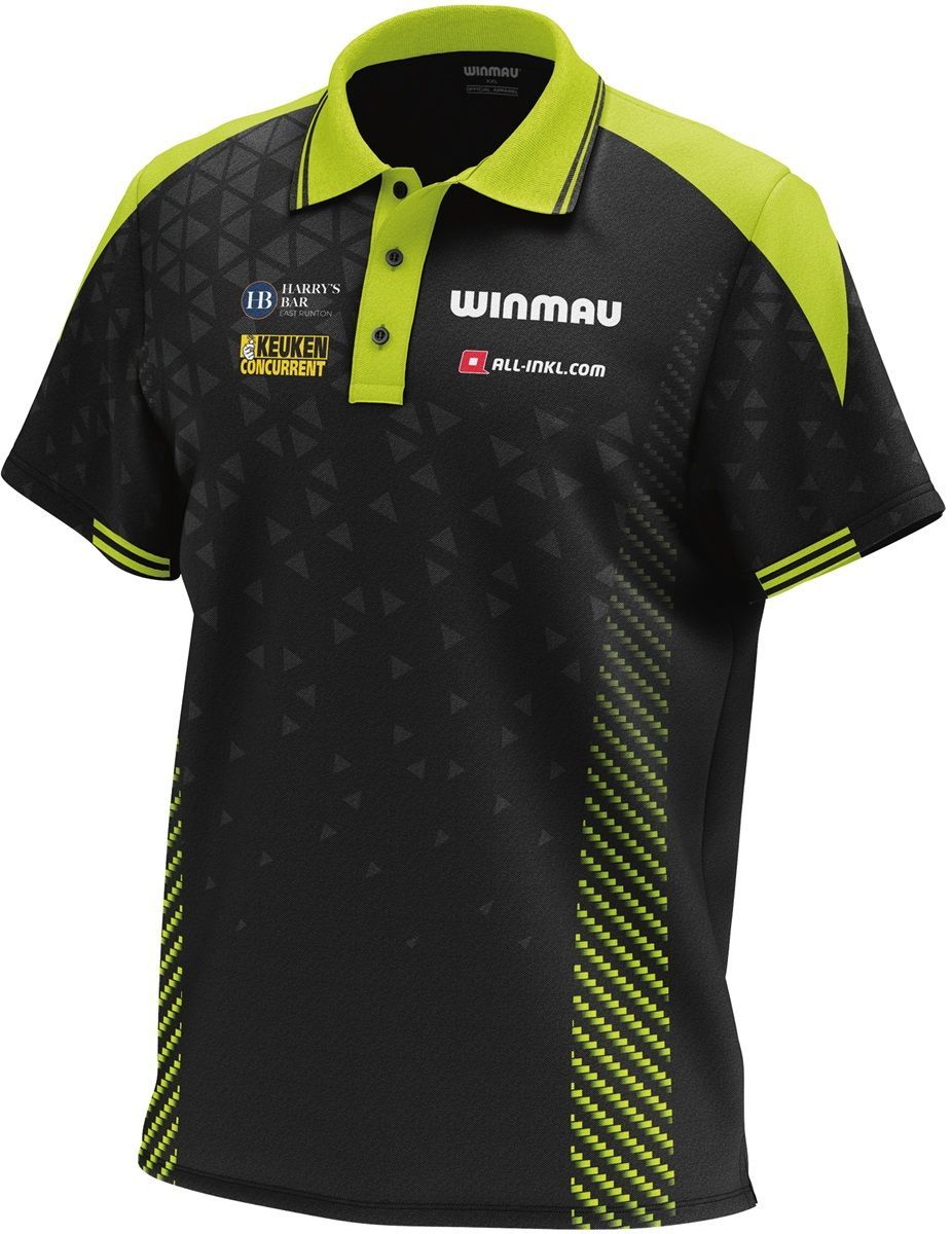 Winmau Dart Shirt Michael van Gerwen Stage Polo 2025 Shirts