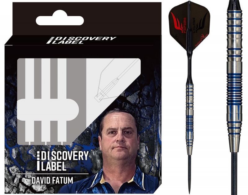 Cosmo Darts Discovery Label David Fatum Freccette Steel Tip 21 Grammi Steeldarts