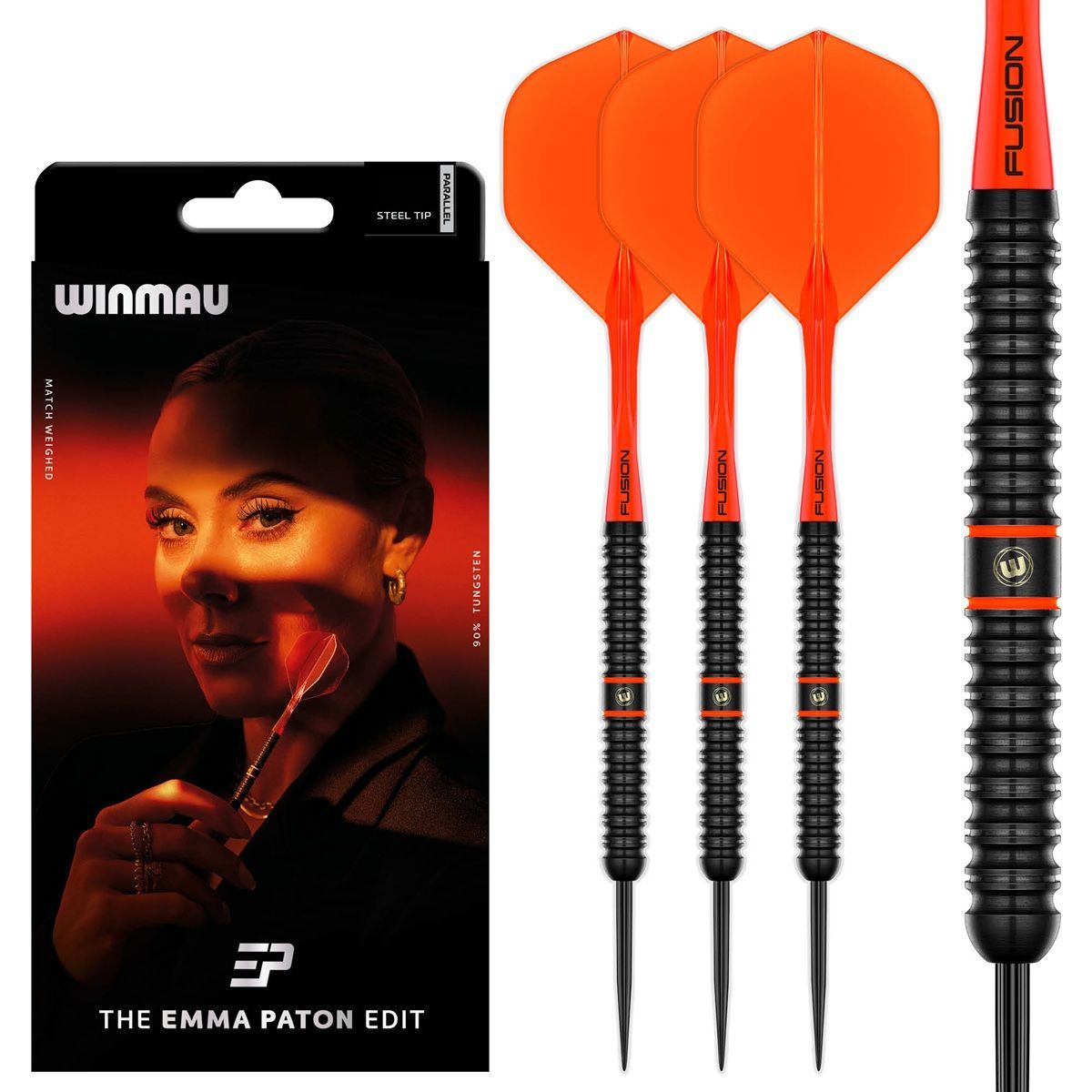 Winmau Emma Paton Edit 90% Fléchettes à pointe acier 23 Grammes Steeldarts
