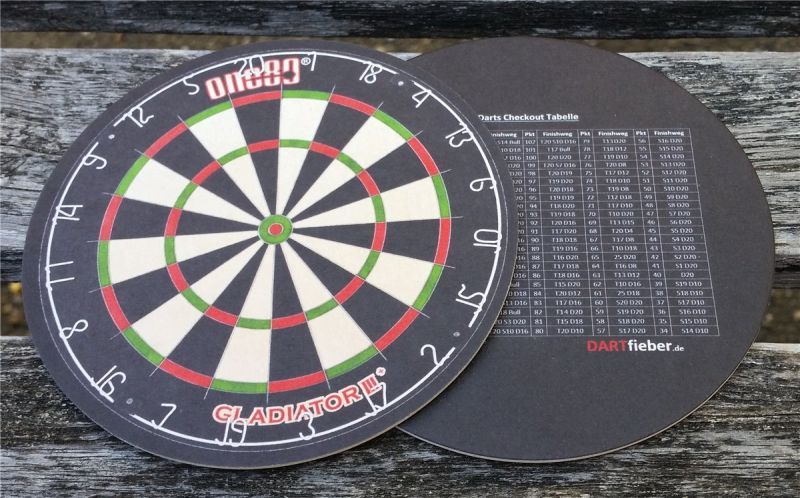 Dartfieber Bierdeckel Untersetzer aus Pappe für Getränke Fanshop