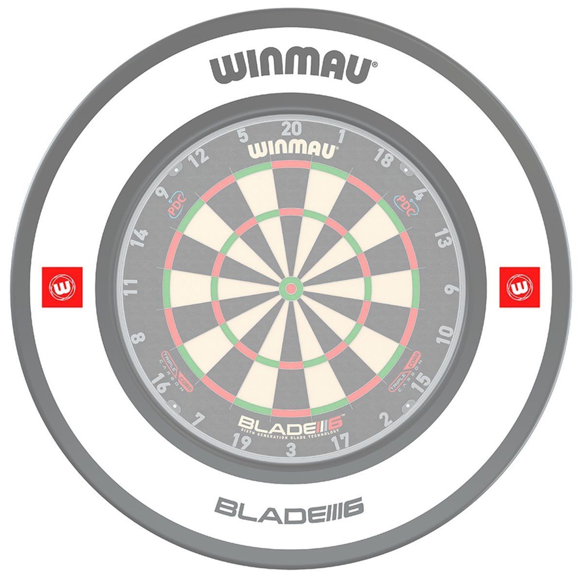 1 tlg. Winmau Pro-Line 1.0 Weiß Catchring Dart Surround Auffangring