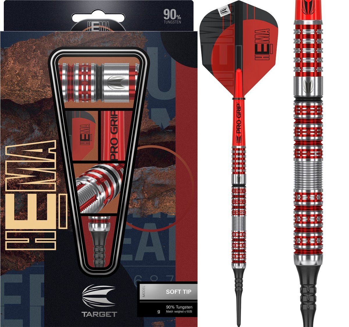 Target Hema 10 90% Softdart 18/20 Gramm Softdarts