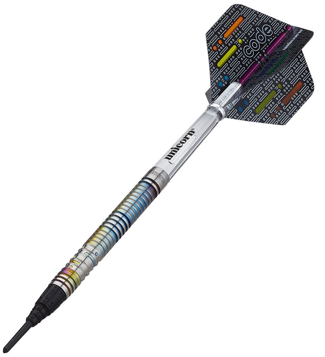 Unicorn Michael Smith Code 70% Tungsteno Le mie freccette Soft Tip 18 Grammi Softdarts