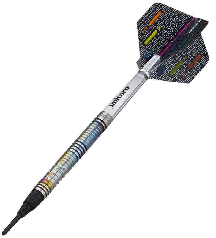 Unicorn Michael Smith Code 70% Tungsteno Le mie freccette Soft Tip 18 Grammi Softdarts