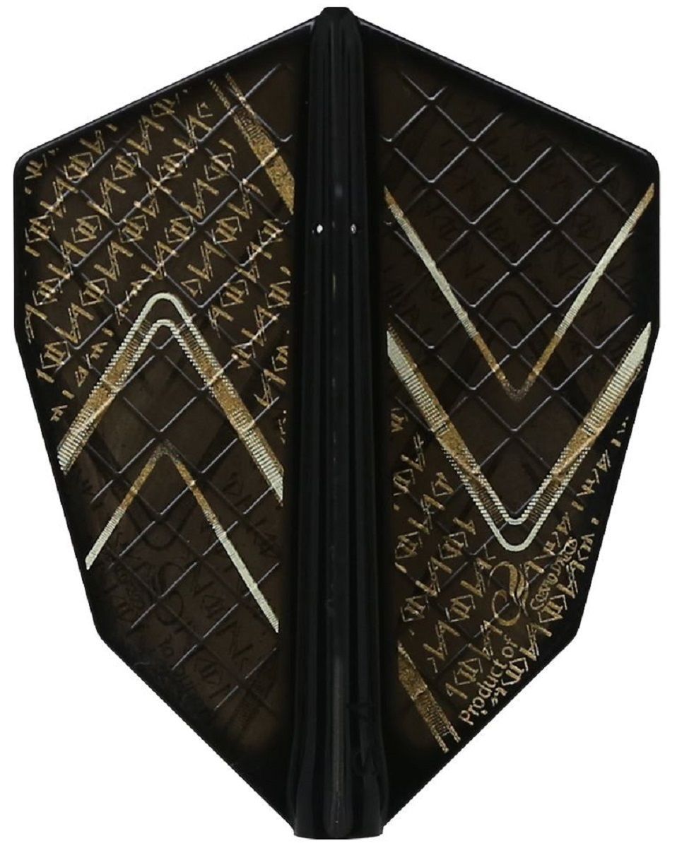 Cosmo Darts Fit Flights Pro Andrew Gilding Goldfinger Schwarz S-4 Flights