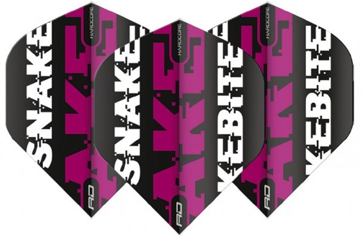 RedDragon Hardcore Peter Wright Snakebite Flights 2020 Rot Lila Grün Flights