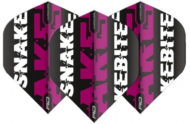 RedDragon Hardcore Peter Wright Snakebite Flights 2020 Rot Lila Grün Flights