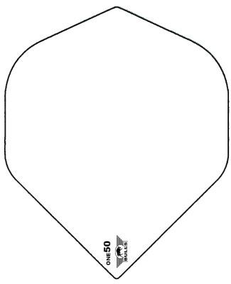 Bull's One50 - White Plain Dart Flights 150 Micron Flights