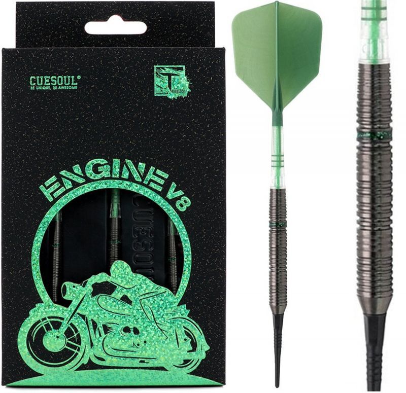 Cuesoul ENGINE V8 Steeldarts/ Le mie freccette elettroniche Soft Tip No5 90% 18/20/22 Grammi Softdarts