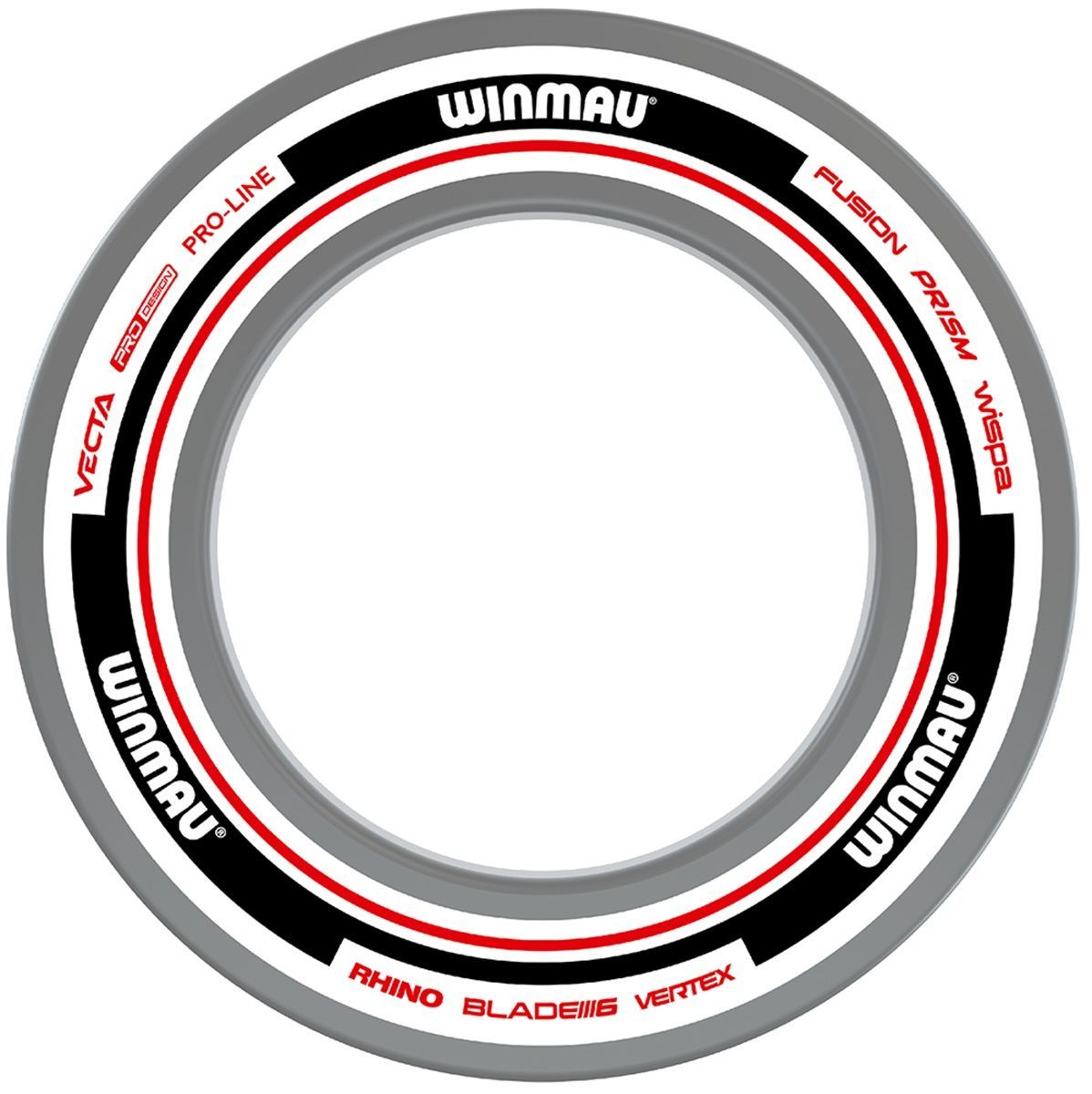 Winmau Advance Bianco/Rosso Surround per bersaglio / Anello di protezione Auffangring