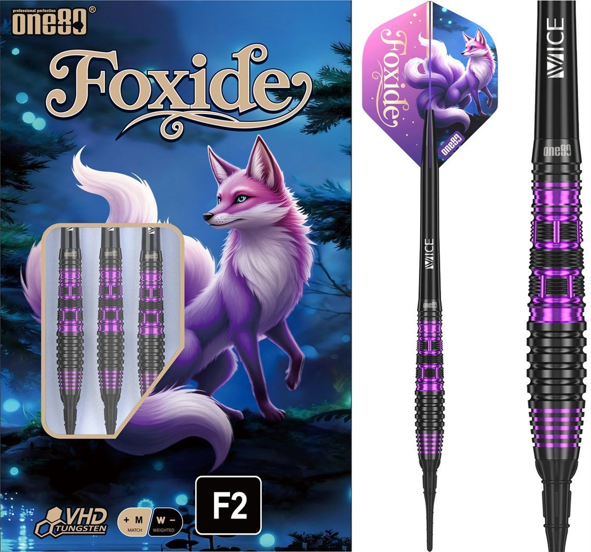 ONE80 Foxide F2 90% Softdarts 18/20 Gramm Softdarts