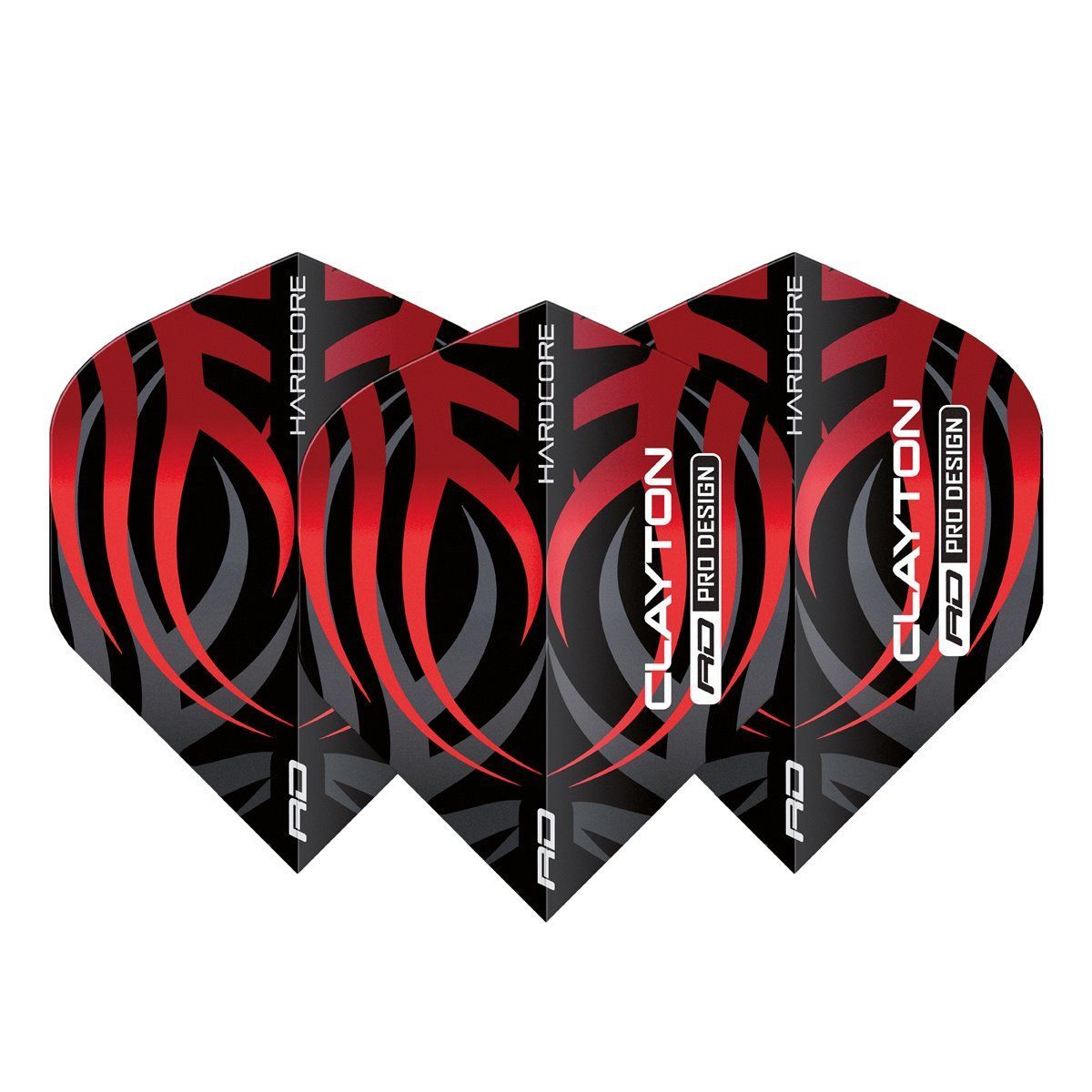 Reddragon Jonny Clayton Hardcore Premium Black/Red Standard Flights