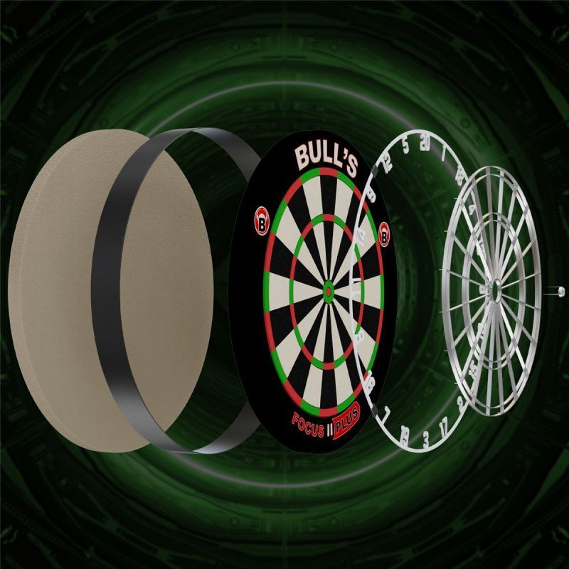 BULL'S Focus II Plus Bristle Board Bristle Board