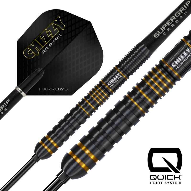 Harrows Dave Chizzy Chisnall G3 Quick Point 90% Steeldarts 21/22/23/24/25/26 Gram Steeldarts