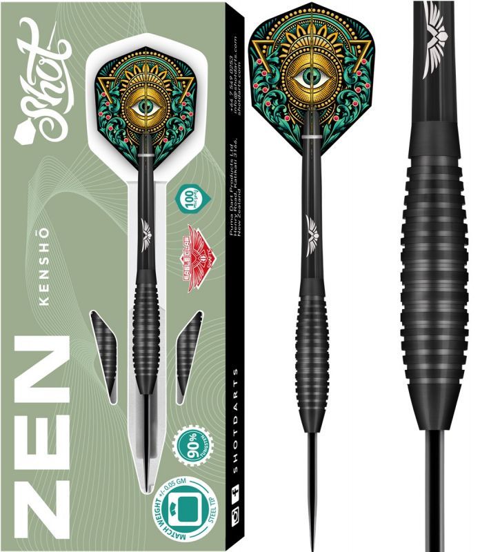 Shot! Zen Kensho 90% Steeldart 23/25 Gramm Steeldarts