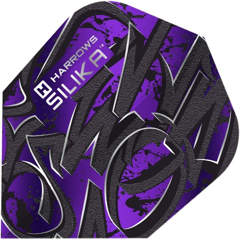 Harrows Silika VANDL Purple Dart Flights No6 Flights