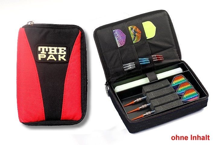 Darttasche THE PAK-MULTI, Farbe rot / schwarz Case