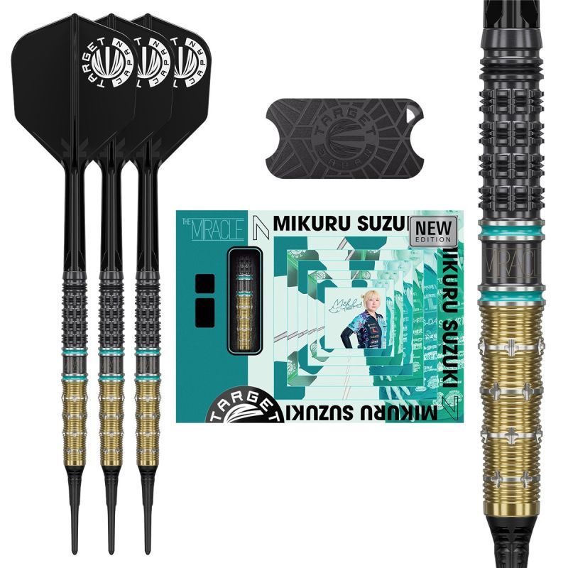 Target The Miracle Mikuru Suzuki Gen 7.5 95% 2BA Softdarts 19 Gram Softdarts