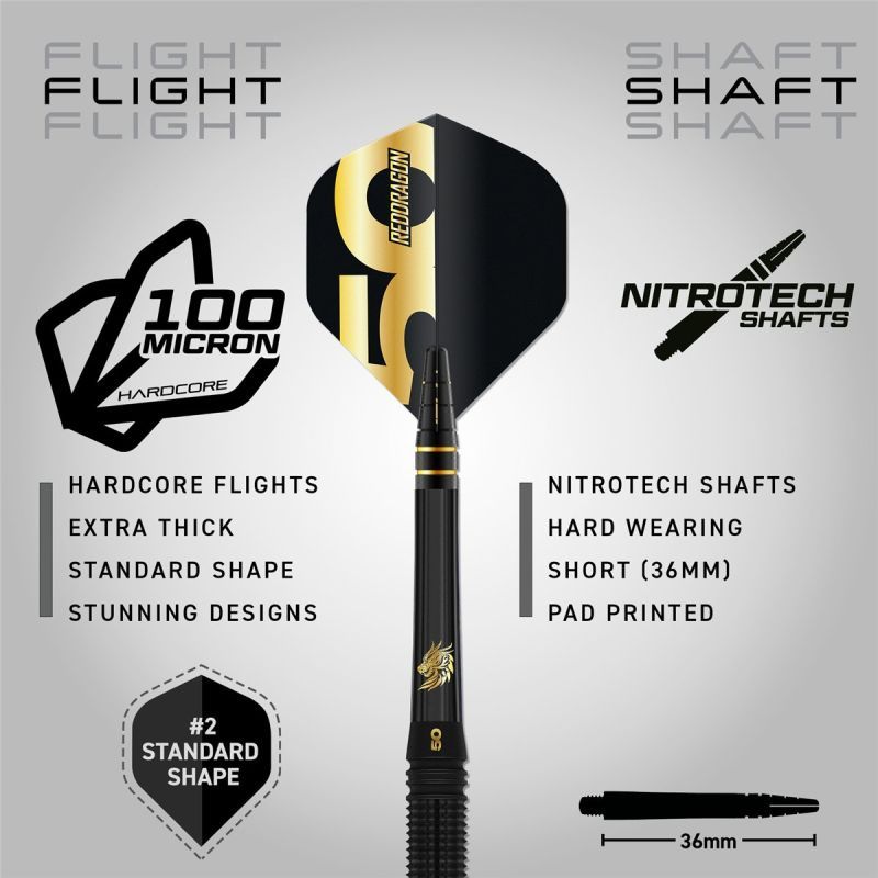 Reddragon Jonny Clayton 50 Years Limited Edition 90% Steeldarts 22 Gramm Steeldarts