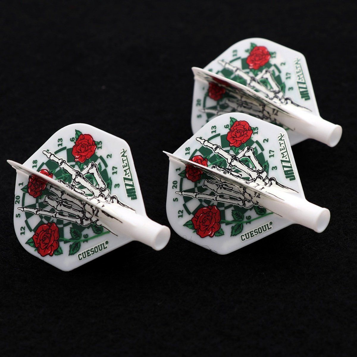 Cuesoul TERO AK4 aletta per freccette Rose Bianco Standard Flights