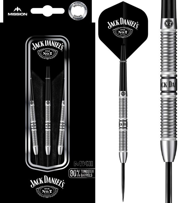Mission Jack Daniels 80% Tungsten Steeldarts 22 Gramm Steeldarts