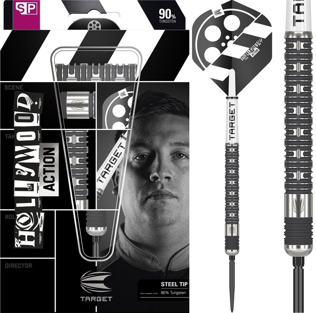 Target Hollywood Action Chris Dobey 90% SP Steeldarts 22/23/24 Gramm Steeldarts