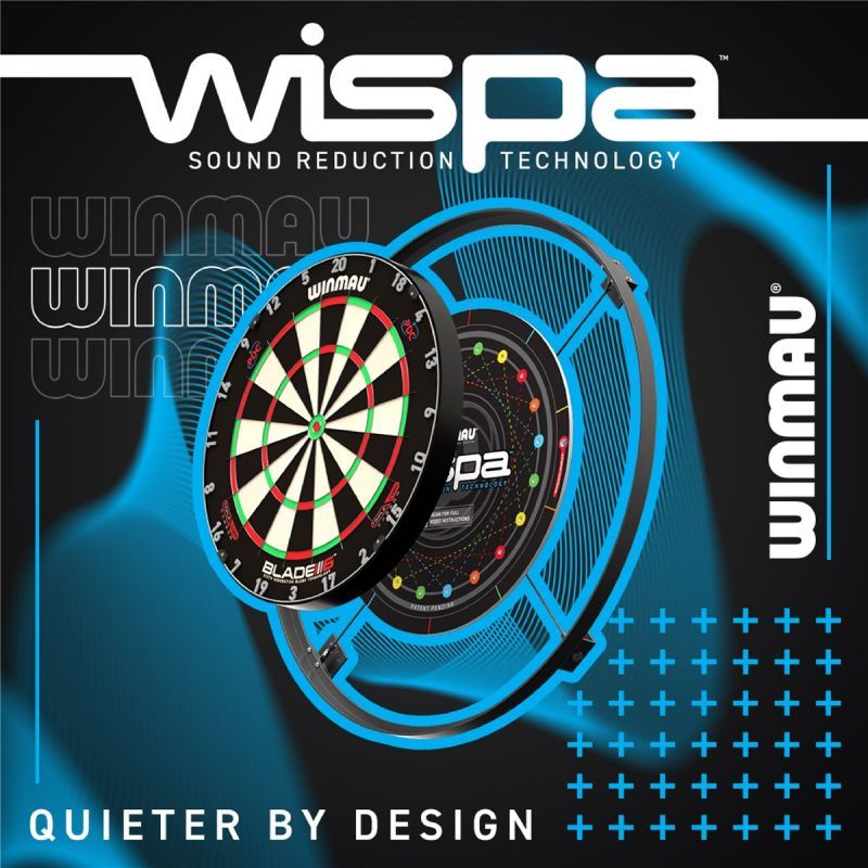 Wispa Sound Reduction System Steel Dartscheibe Schallschutz