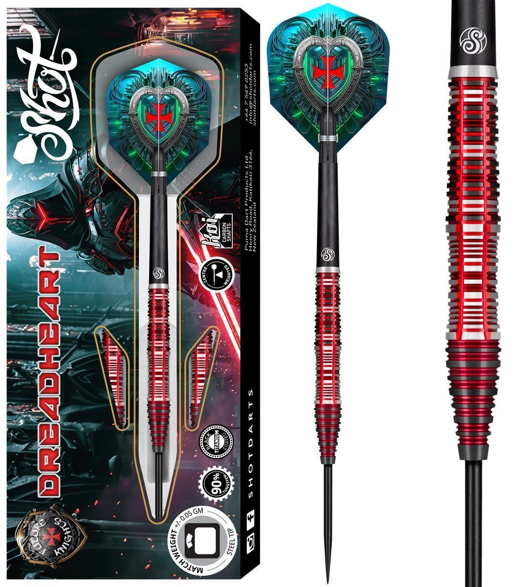 SHOT! Future Knights Dreadheart 90% Steeldart 23/24/25 Gramm Steeldarts