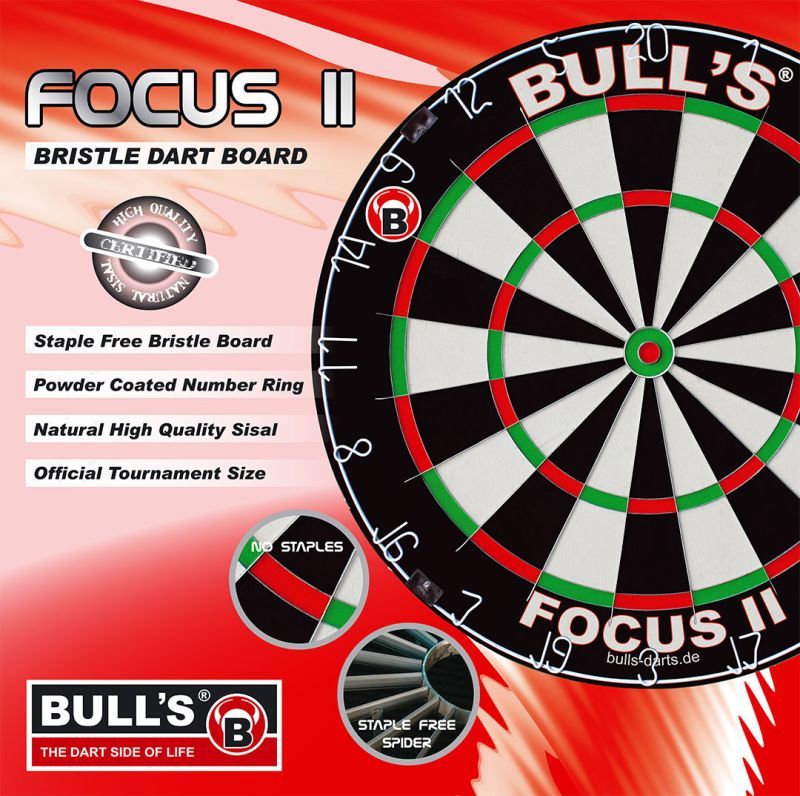BULL'S Focus II Bristle Board Bristle Board