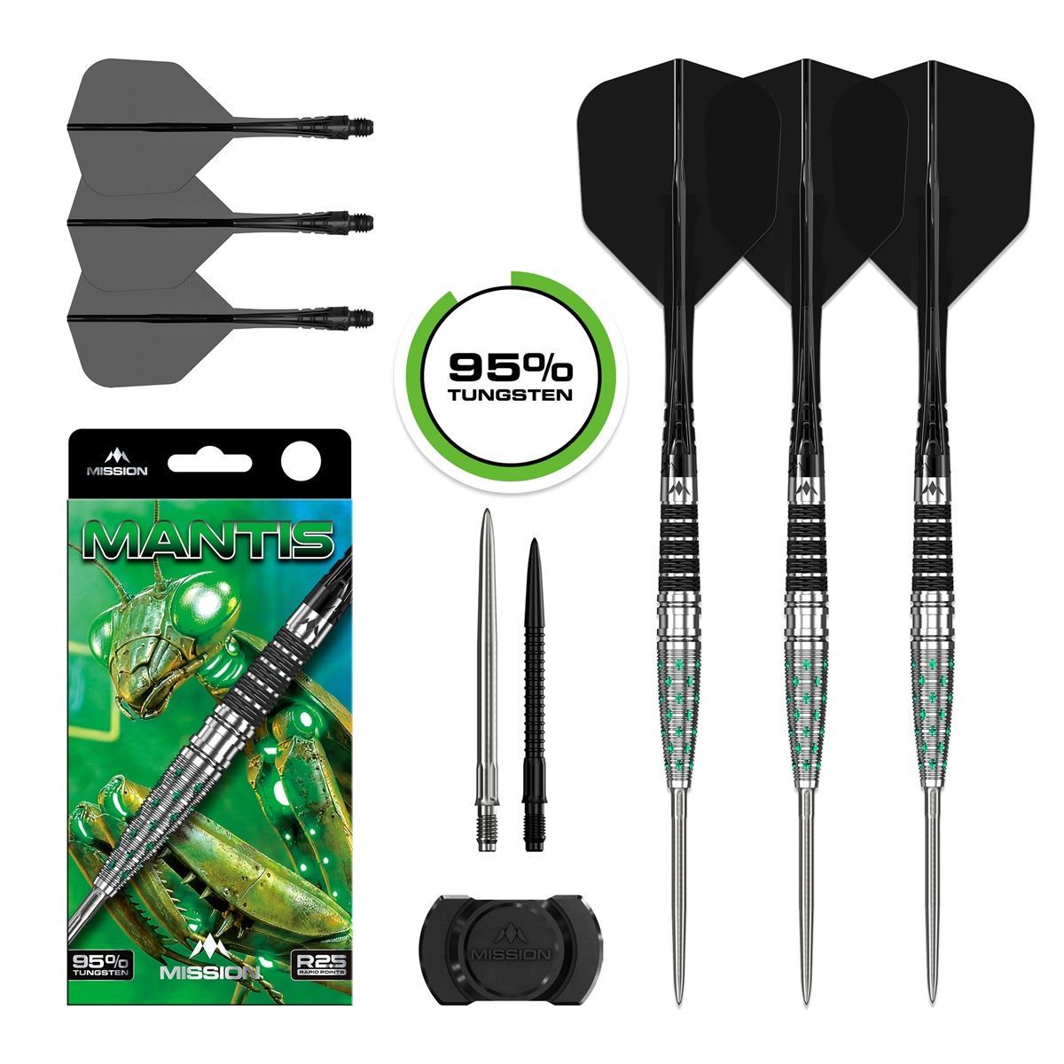 Mission Mantis RP 95% Steeldarts 22/24 Gram Steeldarts