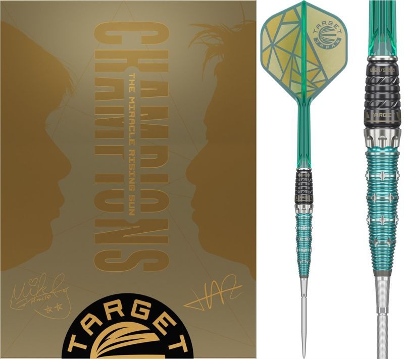 Target The Miracle Rising Sun Limited Edition Champions Set Swiss Point 95% Steeldarts 23/25 Gramm Steeldarts