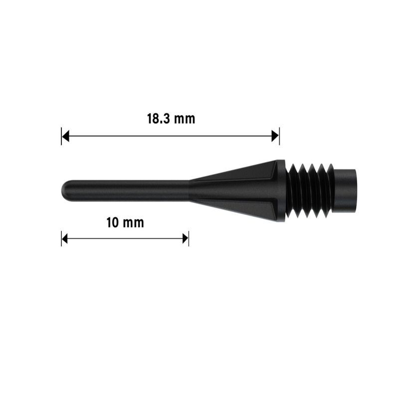 Bull's Star Tips Black 6mm 100 or 1000 Piece Soft Dart Spitzen