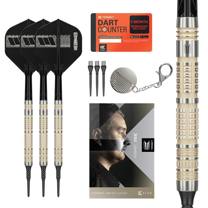 Target Dimitri van den Bergh 95K 95% Softdarts 19 Gram Softdarts