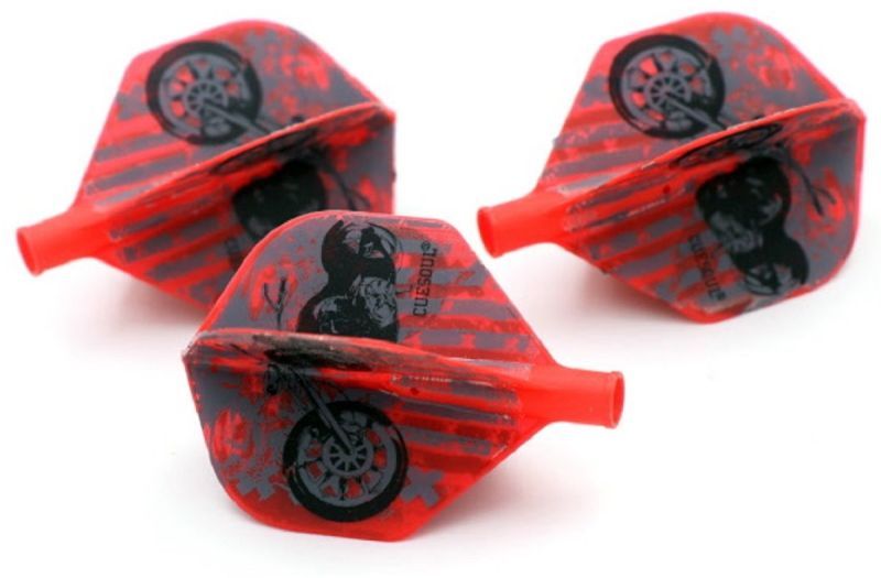 Cuesoul TERO AK4 aletta per freccette Motorrad Rosso Standard Flights
