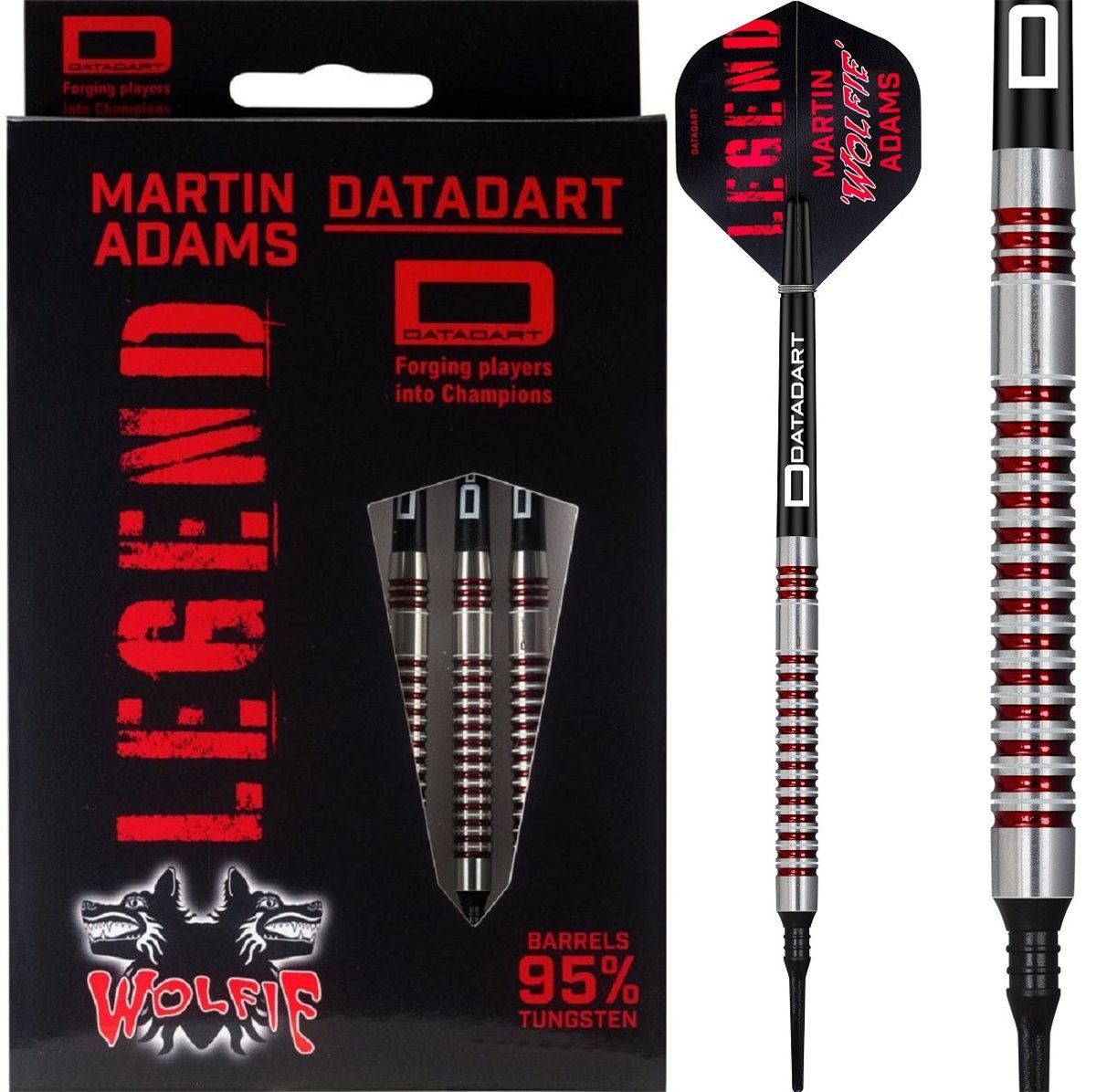 Datadart Martin Adams Wolfie 95% Softdarts 21 Gramm Softdarts